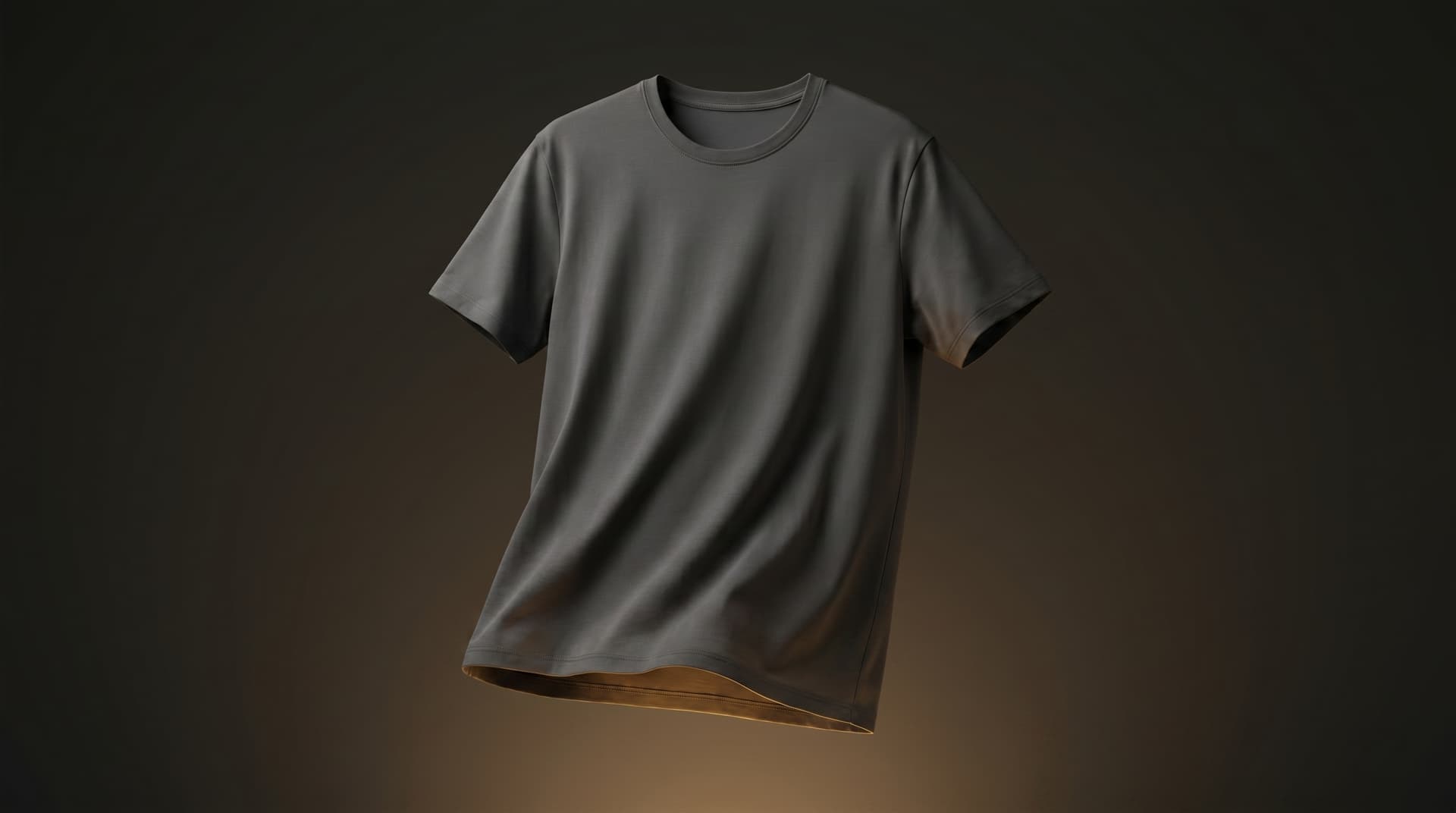 Charcoal crew tee